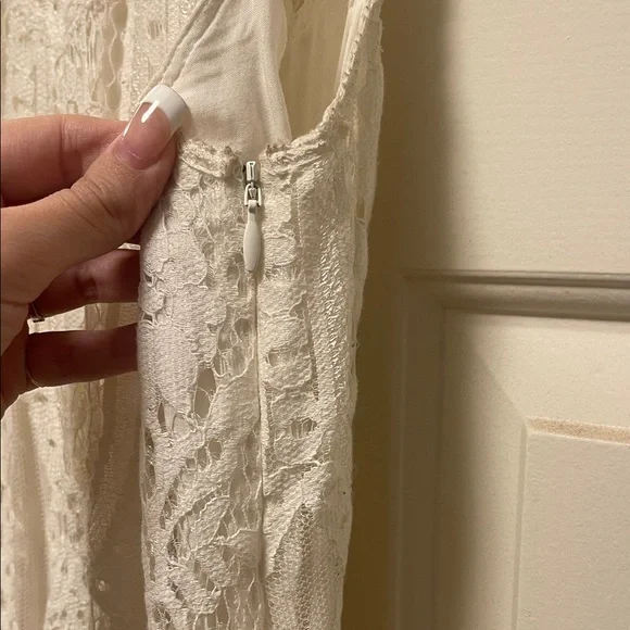 Free People Cream Lace Halter Dress - Picture 12 of 14